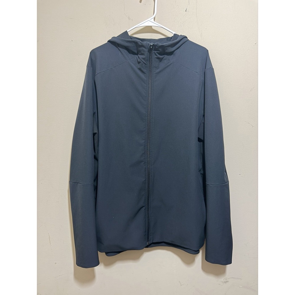 Lululemon Men's Warp Lite Jacket Packable XL Dark Gray Charcoal Hooded M4AAFS